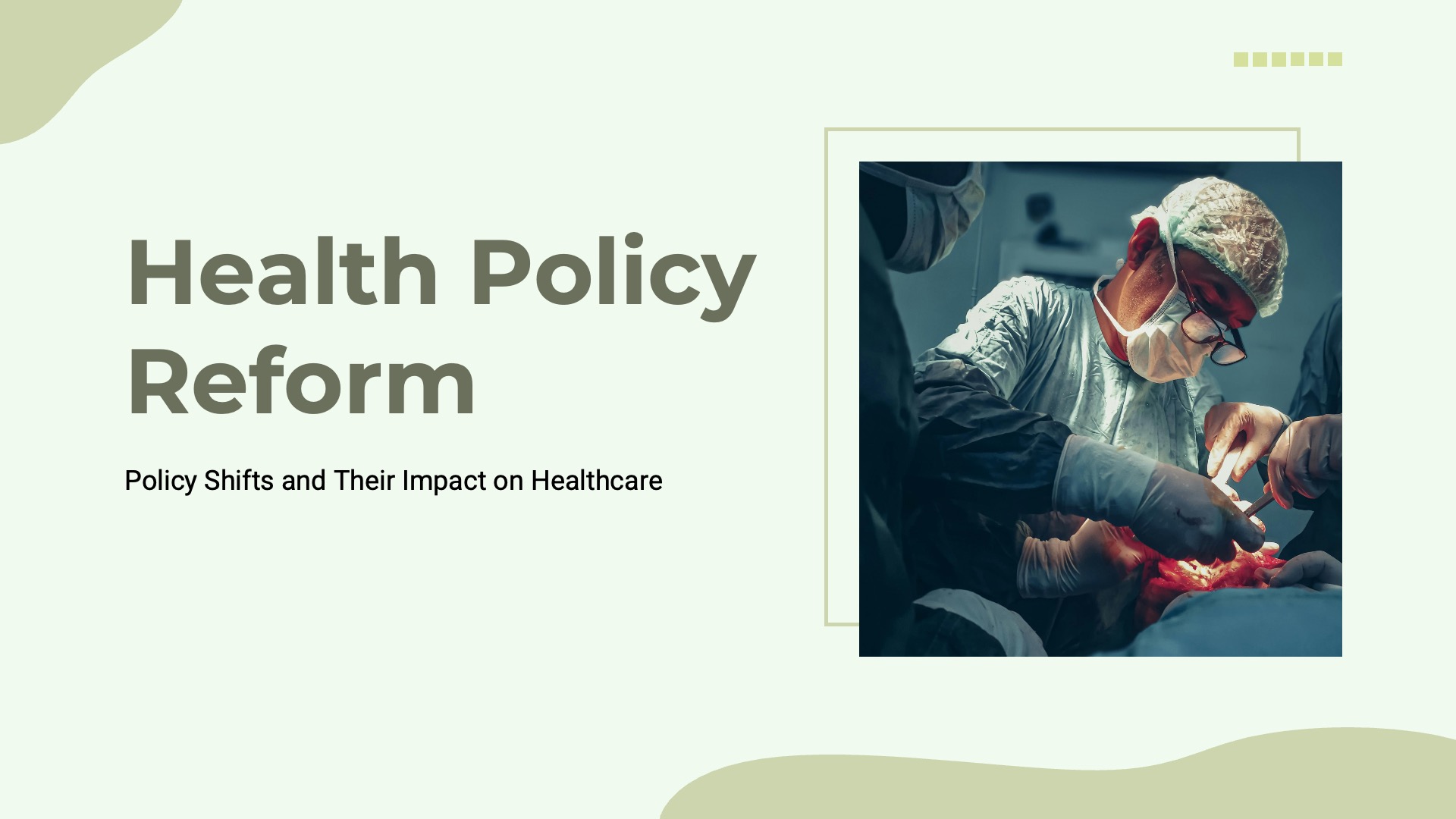 Health Policy Reform by Slideshiro - Img 01