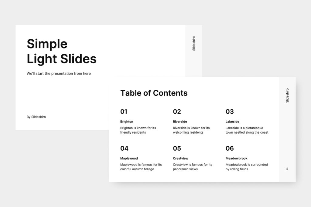 Simple Light Slides by Slideshiro - Thumbnail