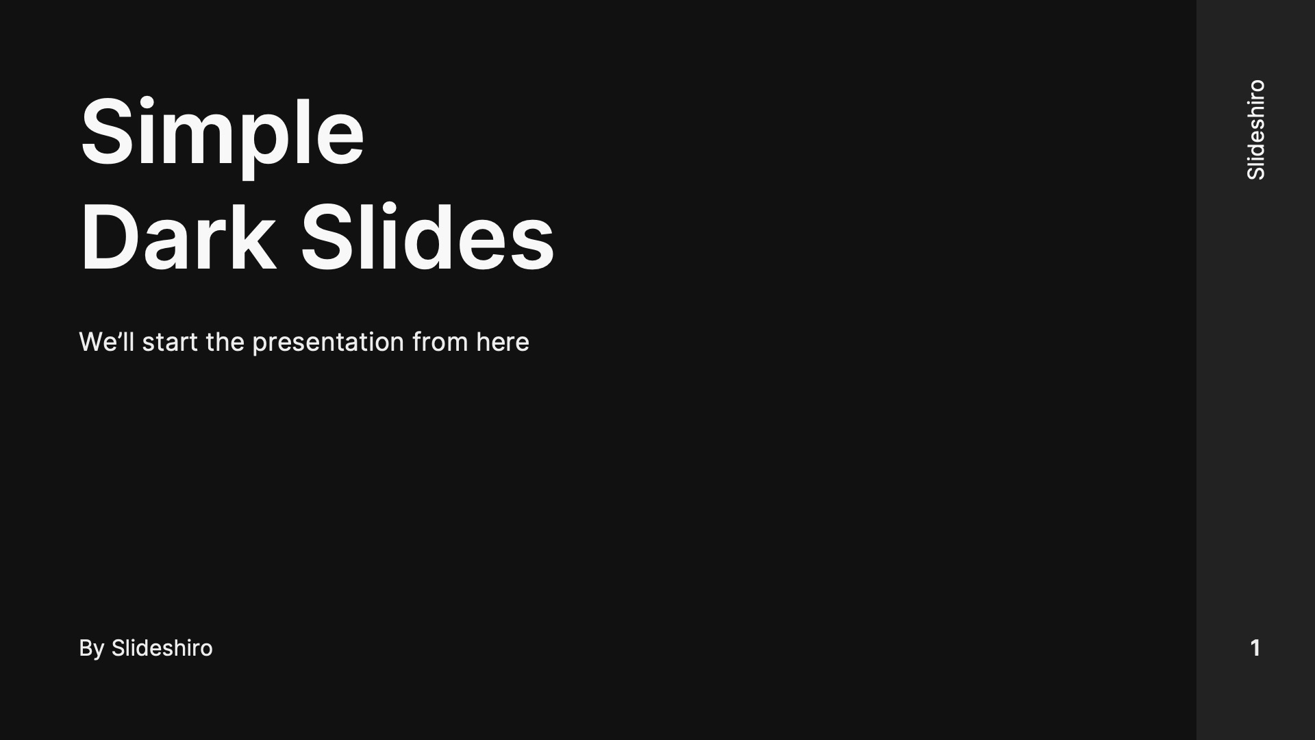 Simple Dark Slides by Slideshiro - Img 01