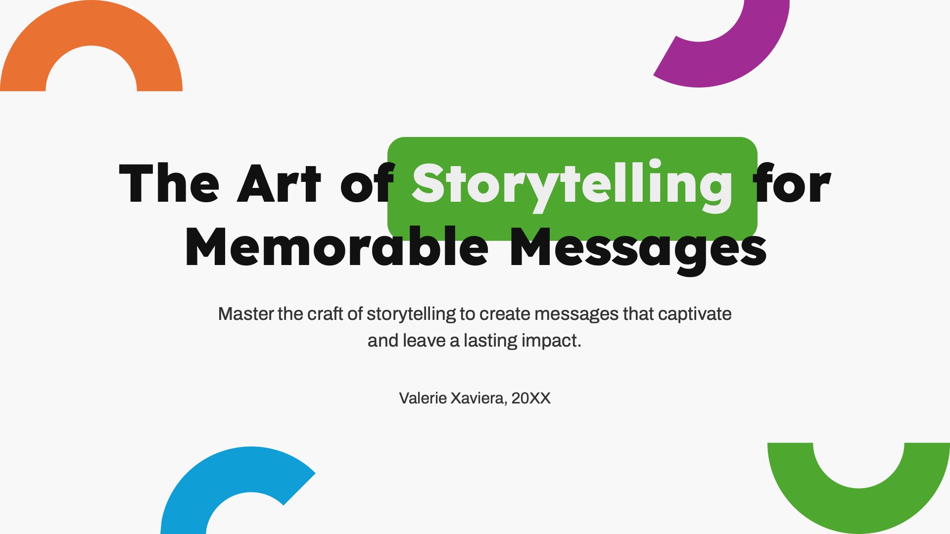 The Art of Storytelling by Slideshiro - Img 01