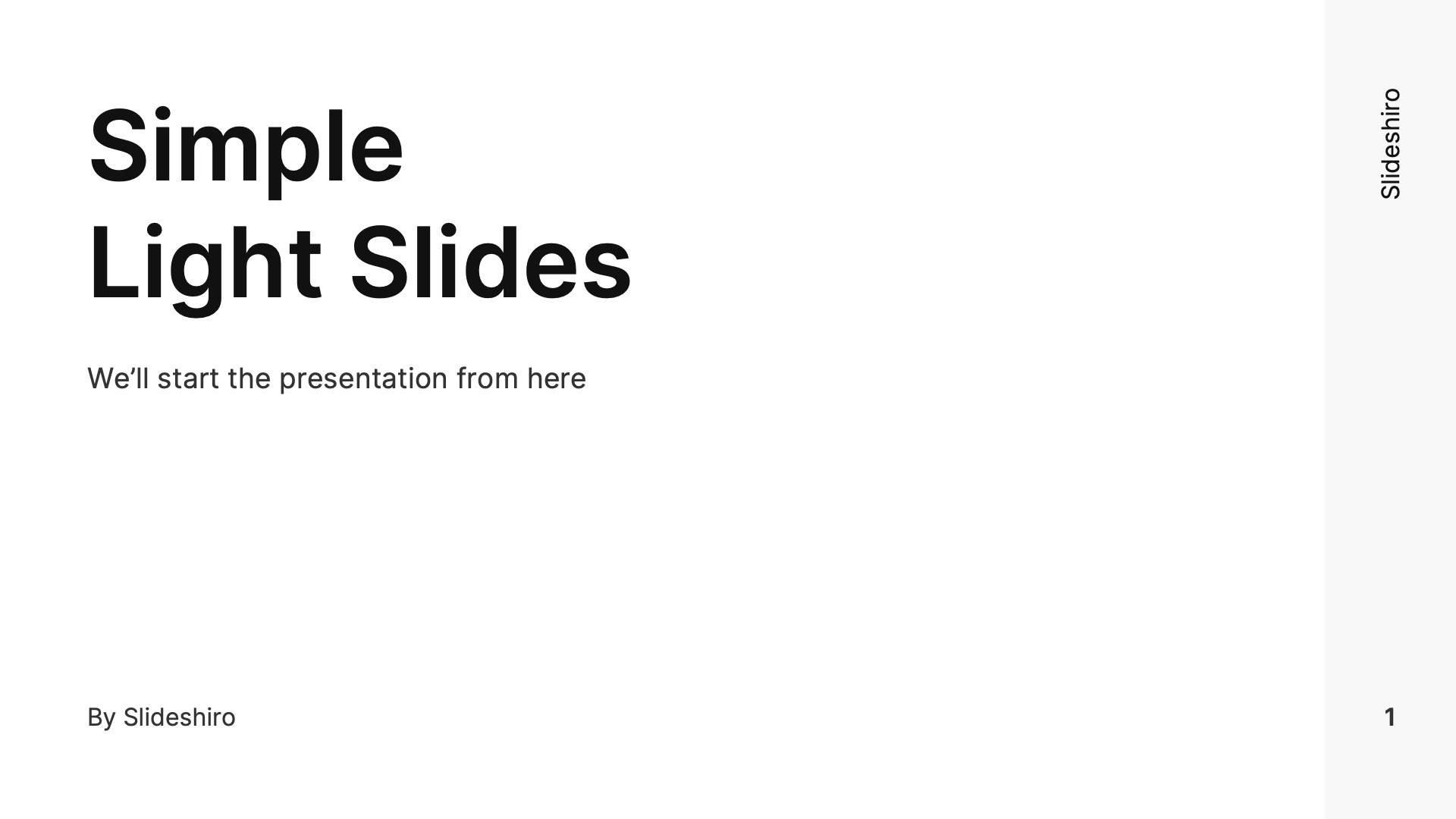 Simple Light Slides by Slideshiro - Img 01