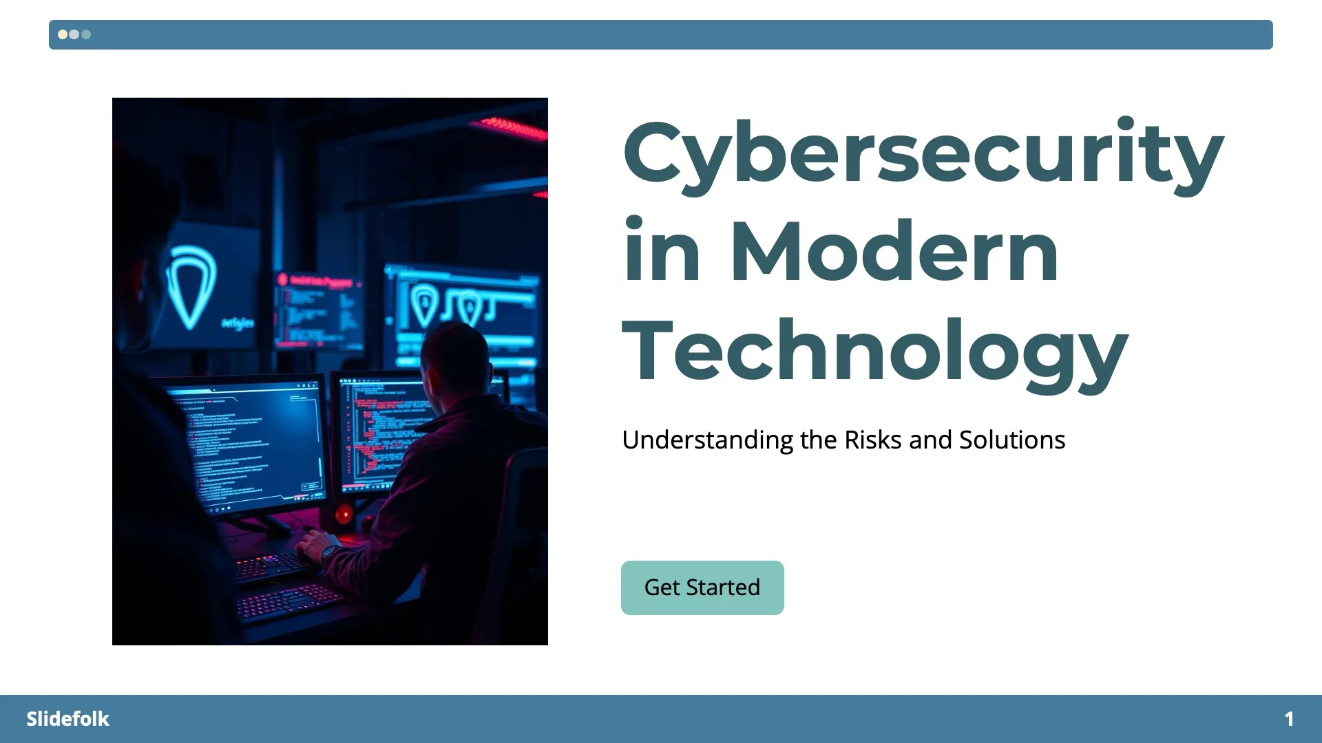 Cybersecurity in Modern Technology by Slidefolk - Img 01