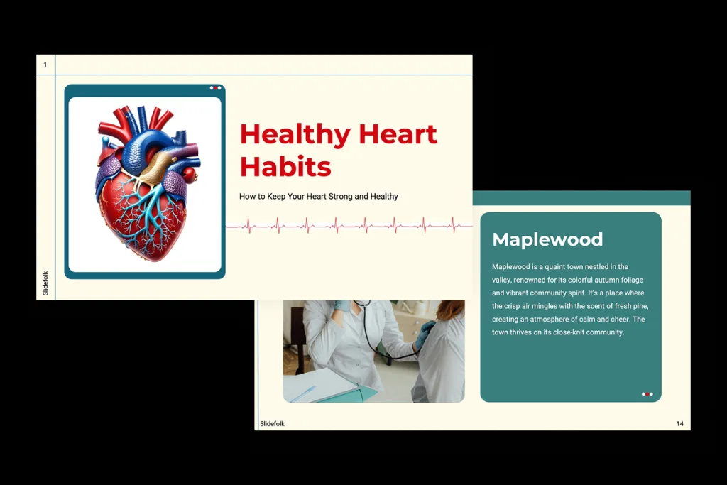 Healthy Heart Habits by Slidefolk - Cover