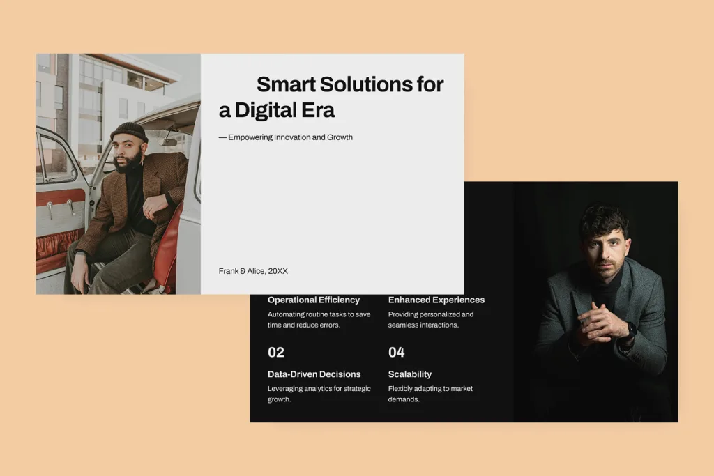 Smart Solutions for a Digital Era by Slidefolk - Cover